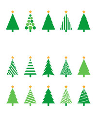 Modern Green Christmas Tree Designs Collection