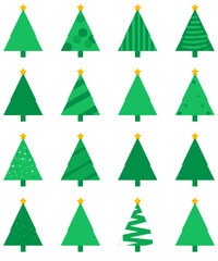 Modern Green Christmas Tree Designs Collection