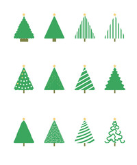 Modern Green Christmas Tree Designs Collection