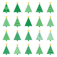 Modern Green Christmas Tree Designs Collection