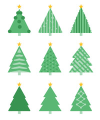 Modern Green Christmas Tree Designs Collection