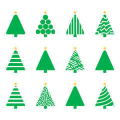 Modern Green Christmas Tree Designs Collection