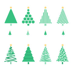 Modern Green Christmas Tree Designs Collection