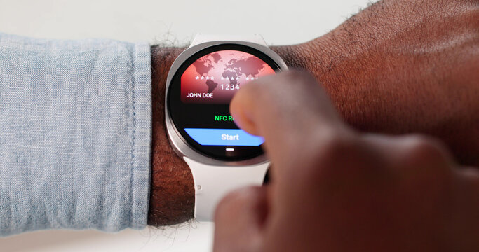 Tech-savvy African American Man Makes Online Commerce Payment - Powered by Adobe