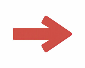 Obraz premium Red Right Arrow