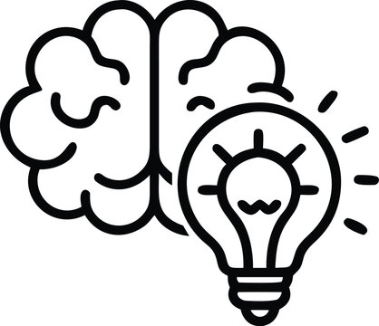 An icon that represents a brainstorm or a creative idea.