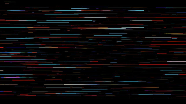 Abstract multicolored light trails on dark background dynamic lines and streaks modern wallpaper