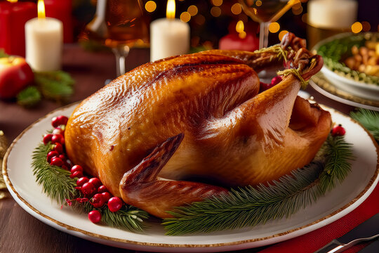 Weihnachts- oder Thanksgiving-Truthahn