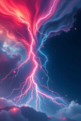 Digital Forecasting and Data Analytics Concept with Color Scheme