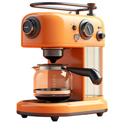 coffee maker machine, isolated background.
