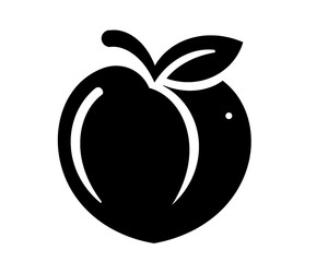 peach silhouette icon, icon isolated on white background type 1
