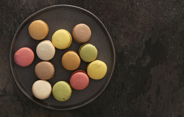 Macaroons on a plate