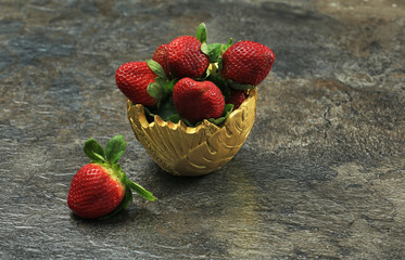 Delicious Strawberries ready to eat