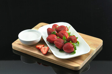 Delicious Strawberries ready to eat