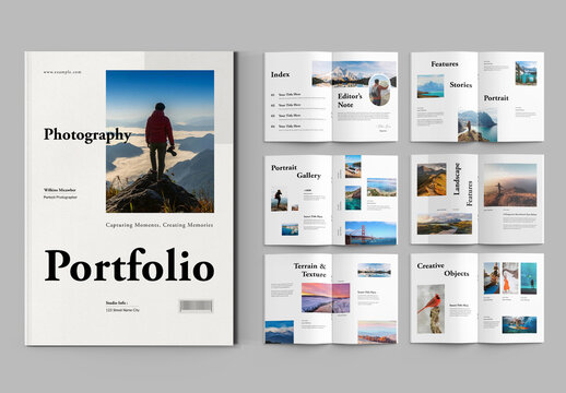 Photography Portfolio Template Layout