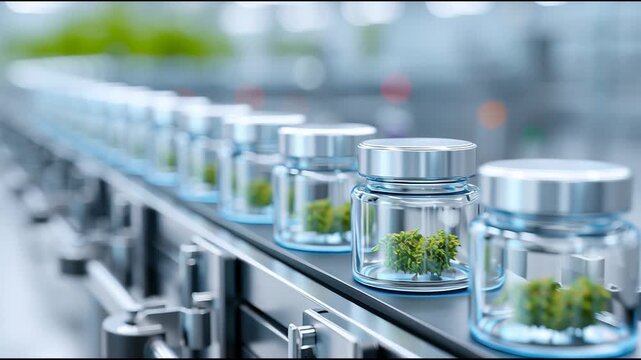 Exploring the process of cannabis packaging in a modern facility with advanced technology