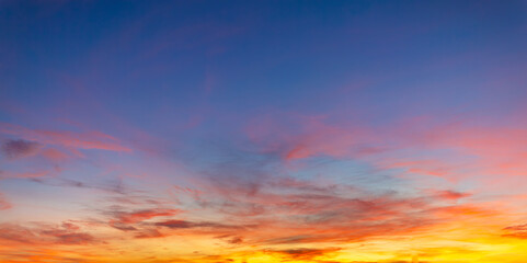 Colorful sky and clouds backdrop at sunrise and sunset,Clouds and pink sky backdrop,Nature beautiful Light Sunset or sunrise sky