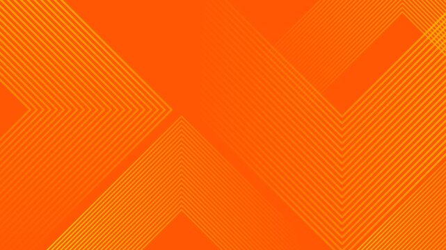 Vibrant orange abstract background with dynamic, sharp geometric line patterns. Energetic design suggesting speed, technology, and movement.