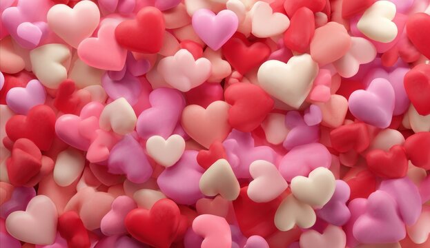 Captivating and vibrant love hearts backgrounds for creating beautiful Valentine's day photo cards