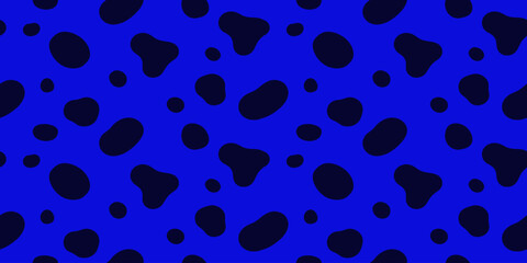 Blue Fluid Blob Abstract Seamless Pattern Background