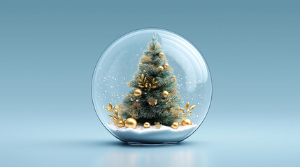 Christmas Tree Snow Globe: A festive scene, capturing the magic of the holiday season within a delicate snow globe, with a miniature Christmas tree.