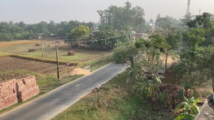 A lazy day across the fields in the countryside. 