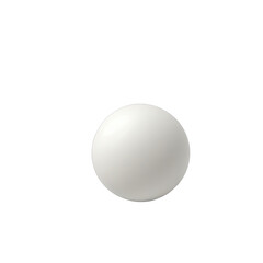 Fototapeta premium White sphere with smooth surface on transparent background