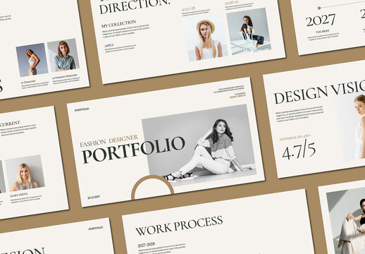 Fashion Designer Portfolio Presentation Template