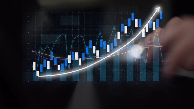 A digital representation of financial growth showcasing a colorful chart with trend lines and data analysis, ideal for business and investment presentations. Copula - Powered by Adobe