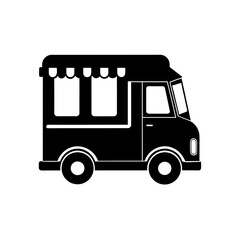 A food truck icon on transparent background