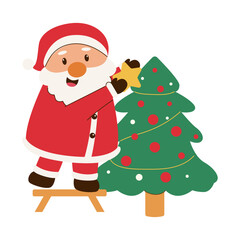 Cute Santa Claus Christmas Illustrations
