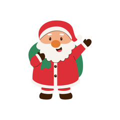 Cute Santa Claus Christmas Illustrations