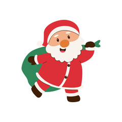 Cute Santa Claus Christmas Illustrations