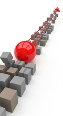 Ascending Progression: Conceptual Visualization of Growth Trajectory and Achievement