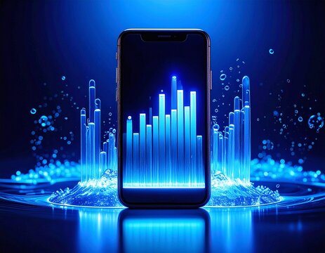 mobile phone with graph, business graph on smartphone, mobile phone and graph, business graph with arrow,
hand holding smart phone with chart, business graph, business graph on the screen - Powered by Adobe