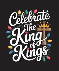 Christian Christmas Bible Verse Typography | Jesus Is the Light of the World | Faith-Based Holiday Scripture Quote | Religious Christmas T-Shirt Design, Holiday Gift Design, Nativity and Joy Theme Art