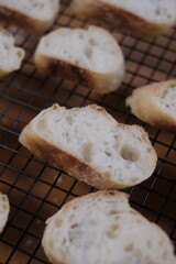 homemade baguette French food close up