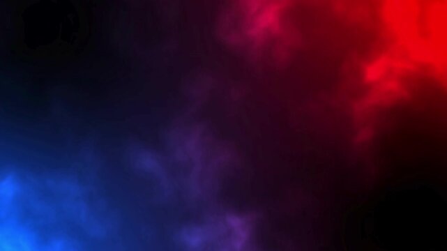 Red And BLue Smoke effect with background animation  A blue and red smoke cloud, with the blue smoke being more prominent  Seamless looping videos of Atmospheric vibrant red and blue vaporwave 