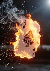 バーストするスペードのエース