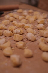 homemade Gnocchi handmade Italian food 