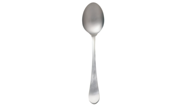 Modern spoon isolated on transparent background, modern glass table surface, asphalt road with traffic line, ultra-detail 8K photo realism, crisp studio lighting, clean clipping-path, commercial stock - Powered by Adobe