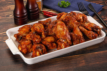 Hot and spicy Buffalo chicken wings