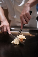 Lobster, Teppanyaki, Japanese Cooking stock photo
