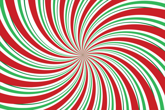 Christmas Peppermint Swirl Background VEctor