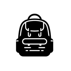 School Bag Vector Illustration, Trendy Student Backpack Design