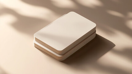 Modern business card with rounded corners
