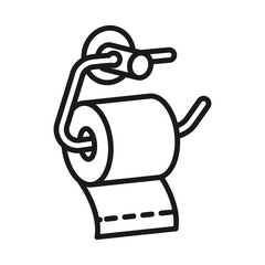 toilet paper holder icon vector design template