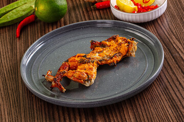 Gourmet cuisine - fried fresh frog