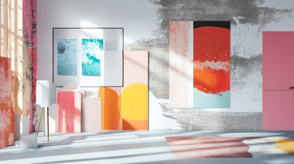 Realistic Outdoor Sign and Adhesive Post Collection
