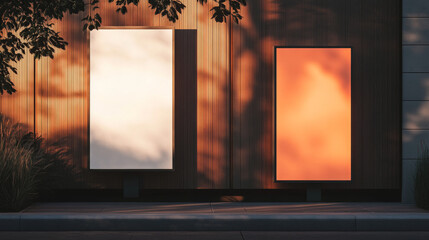 Realistic Outdoor Sign and Adhesive Post Collection
